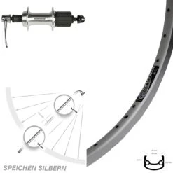 28 Zoll Ryde Sputnik Silbern Mit Shimano 8-10-fach Nabe