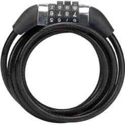 XLC Spiralkabelschloss Mit Zahlen 8 X 1200 Mm