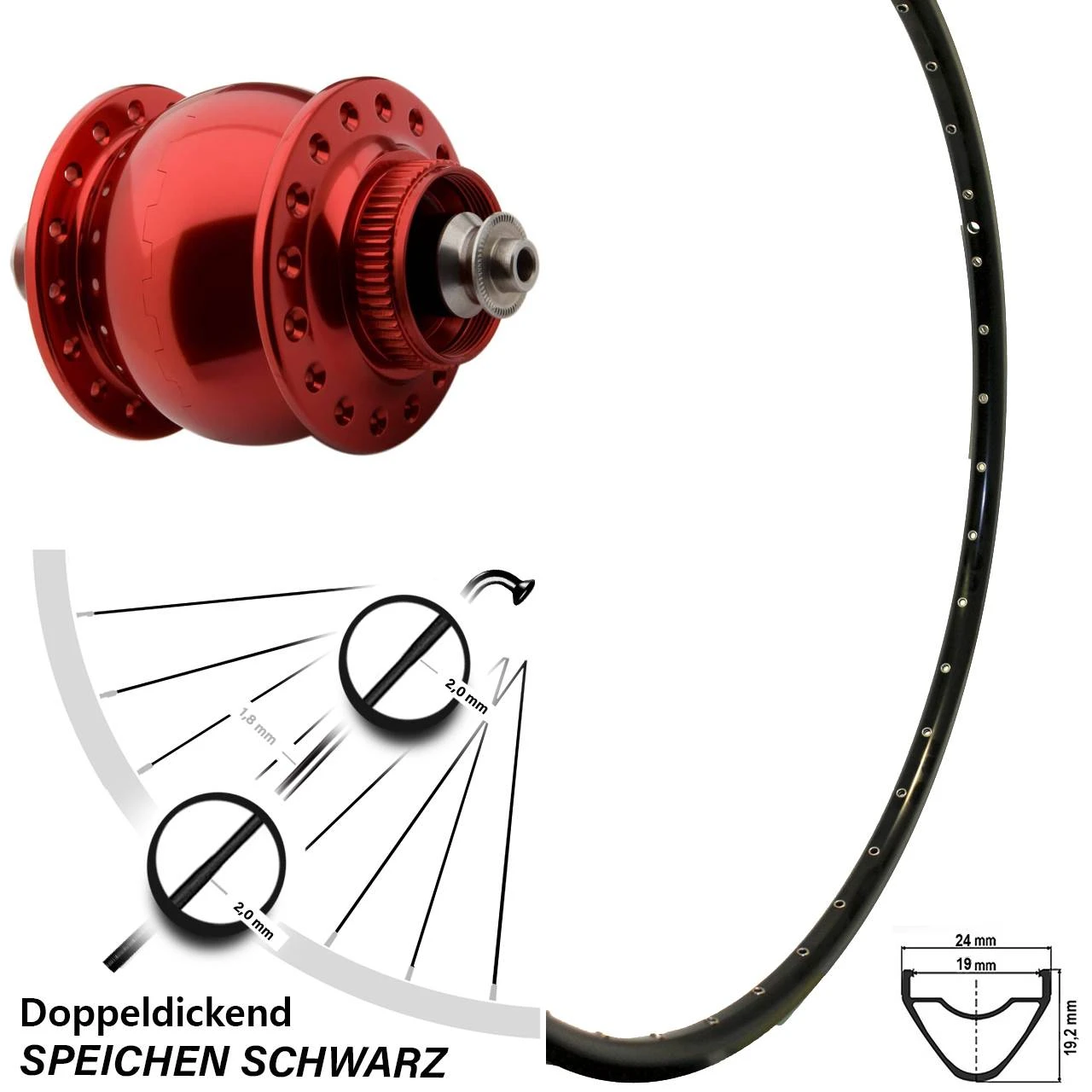 Vorderrad Mach 1 ER 20 29 Zoll Son 28 Centerlock Nabendynamo 1 Vorderrad Mach 1 ER 20 29 Zoll Son 28 Centerlock Nabendynamo