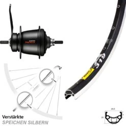 28 Zoll Mavic A319 Hinterrad Shimano Nexus 7-Gang SG-C3001 Rücktritt