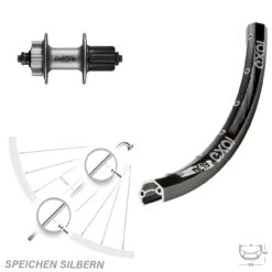 Exal DC 19 Disc-Hinterrad 28 Zoll Mit Shimano Deore 6-Loch