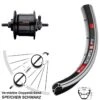 Dt-swiss 28 Zoll DT Swiss 535 Shimano Nabendynamo Vorderrad