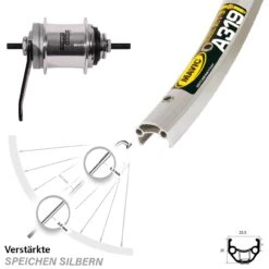 Mavic A319 Sturmey Archer 3-Gang Hinterrad 28 Zoll