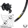 Rohloff Speedhub TS DB OEM2 Hinterrad 28 Zoll Mavic A319 Schwarz