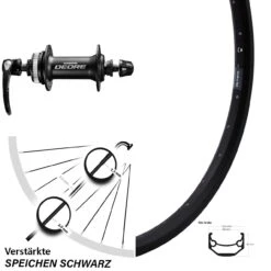 Ryde Andra 40 26 Zoll MTB Vorderrad Disc Deore Schwarz