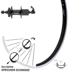 Hinterrad 28/29 Zoll Shimano XT 6-Loch Ryde Andra 40