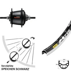 28 Zoll Mavic A 719 Hinterrad Shimano 7 Gang Nabenschaltung Freilauf