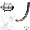 Dt-swiss Nabendynamo Vorderrad Shimano DH-UR708-3D DT Swiss M 502 27,5 Zoll Für Scheibenbremse