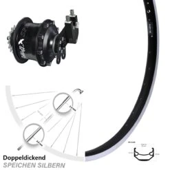 Rohloff Speedhub CC EX Hinterrad 20 Zoll Ryde Andra 40