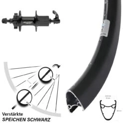 Hinterrad 28 Zoll Shimano XT Ryde Dutsch 19 Disc