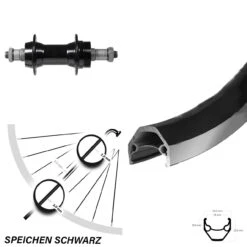 Ryde ZAC 2000 Hinteres Rad 28 Zoll Für Schraubkränze