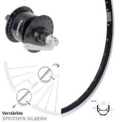 Shimano DH3N72 Ryde ZAC 421 Vorderrad 27,5 Zoll