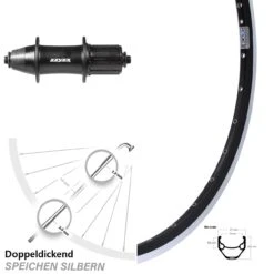 Ryde ZAC 421 Hinterrad 27,5 Zoll Formula OV-32