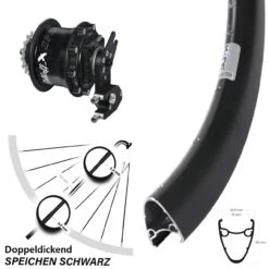 28-29 Zoll Ryde Dutch 19 Disc Rohloff CC OEM2 Hinterrad