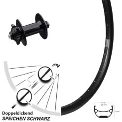 29 Zoll Ryde Andra 29 Disc Vorderrad Formula DC-91 V2 6-Loch