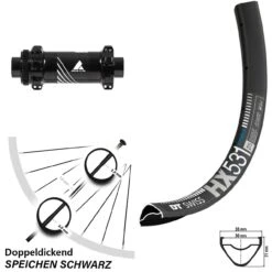 Dt-swiss Formula Boost Vorderrad 27,5+ Zoll DT Swiss HX 531 Centerlock