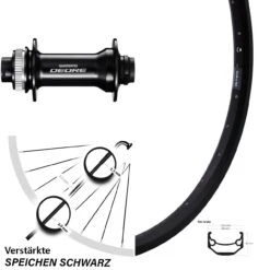 Vorderrad 27,5 Zoll Ryde Andra 40 Disc Mit Nabe Shimano HB-M6010