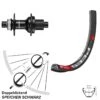 Dt-swiss 26 Zoll Hinterrad DT Swiss 533 D Mit Shimano FH-MT510 Nabe Microspline