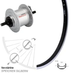 Vorderrad 20 Zoll Ryde Andra 40 Shimano DH-C3000 1,5 Watt