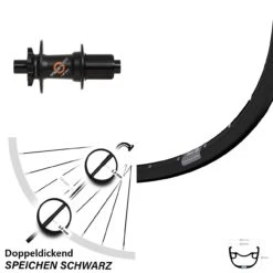 DT Swiss 350 Ryde Rival 23 Hinterrad 27,5 Zoll