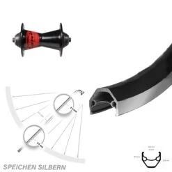 Vorderrad 28 Zoll Ryde ZAC 2000 Felgenbremse Formula Conic