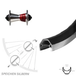 Formula Conic Silbern Ryde ZAC 2000 Vorderrad 26 Zoll