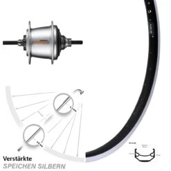 28 Zoll Ryde Andra 40 Hinterrad Shimano Nexus 7 Gang