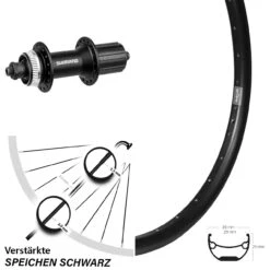 27,5+ Hinteres Rad Ryde Andra 29 Shimano FH-M4050 Centerlock