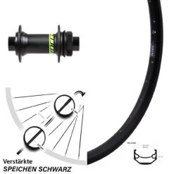 Vorderrad 26 Zoll Ryde Andra 40 Disc Formula CL-71 Syncros Steckachse 15 Mm