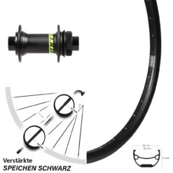 Vorderrad 26 Zoll Ryde Andra 29 Steckachse 15 Mm Formula CL-71 Syncros