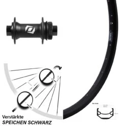 Vorderrad 26 Zoll Ryde Andra 40 Disc Formula CL-71 Steckachse 15 Mm