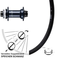 Vorderrad 27,5 Zoll Ryde Andra 40 Disc 15 Mm Nabe Shimano HB-M7110