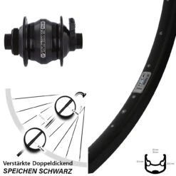 26 Zoll Vorderrad Shutter Precision PL-8X Ryde Andra 30 Disc Centerlock