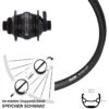 Vorderad 27,5 Zoll Ryde Andra 321 Dynamo Shutter Precision PL-8X Disc Centerlock