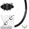 Dynamo Vorderrad 27,5 Zoll Ryde Andra 29 Shutter Precision PL-8X Disc 15 Mm Centerlock