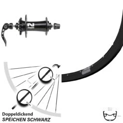 27,5 Zoll Vorderrad Novatec D791SB Ryde Rival 23