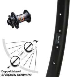 Ryde Rival 30 Vorderrad 27,5 Zoll Mit DT Swiss 350 Nabe 15x100 Mm