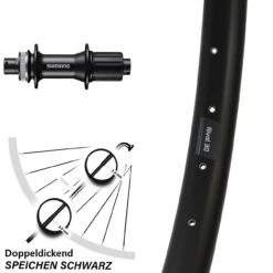 27,5 Zoll Hinterrad Ryde Rival 30 Disc Mit Shimano FH-MT400 Nabe