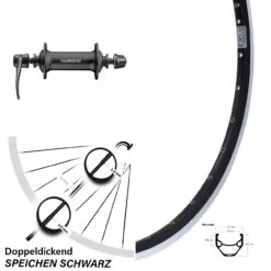 28 Zoll Vorderrad Shimano HB-T3000 AL Ryde ZAC 421