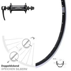 Ryde ZAC 421 Vorderrad 26 Zoll Shimano HB-T610 Deore