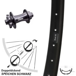 Aivee Classic Boost Ryde Rival 35 Disc Vorderrad 27,5+ Zoll 6-Loch