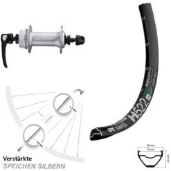 Dt-swiss Shimano Deore HB-M6000 DT Swiss H 522 Vorderrad 27,5 Zoll Centerlock