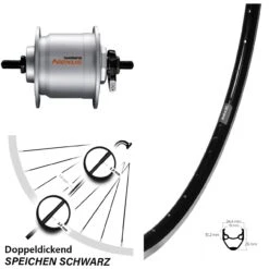 Shimano DH-C3000-3N Ryde Andra 20 Nabendynamo-Laufrad 28 Zoll