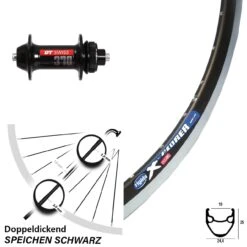 28 Zoll Vorderrad DT Swiss 370 Ryde X-Plorer