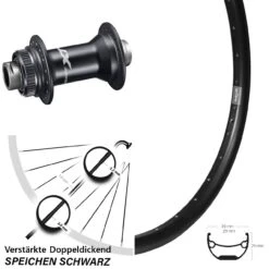 27,5 Zoll Vorderrad Shimano Deore XT HB-M8110 Ryde Andra 29 Steckachse 15x100 Mm