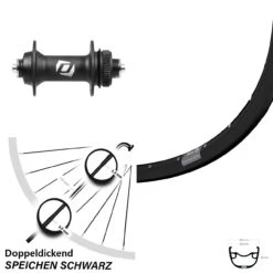 Formula CL-92-QR45 Ryde Rival 23 Vorderrad 27,5 Zoll Centerlock