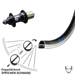 Novatec F 162 SB Exal XP 19 Hinterrad 28 Zoll