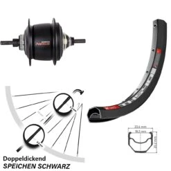 Dt-swiss 28 Zoll DT Swiss TK 540 Disc Hinterrad Shimano SG-C6001-8D