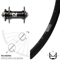 Ryde Andra 30 Disc Vorderrad 28-29 Zoll Novatec D041SB Schnellspanner