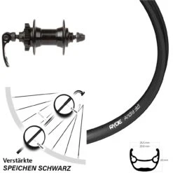 27,5 Zoll Vorderrad Ryde Andra 321 Für 6-Loch Novatec Nabe